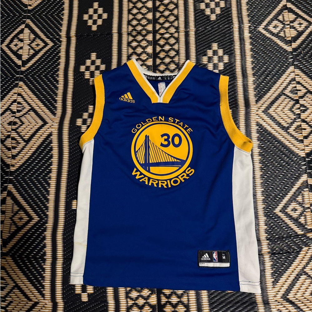 NBA Golden State Warriors Stephen Curry basketball jersey youth M